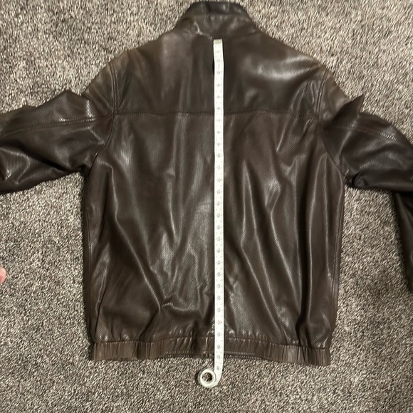 B & C (BOD & Christensen) Brown Leather Jacket in a size Medium - Picture 5 of 11